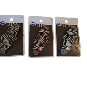 Lux Hair Clips - Gold, Silver, Black